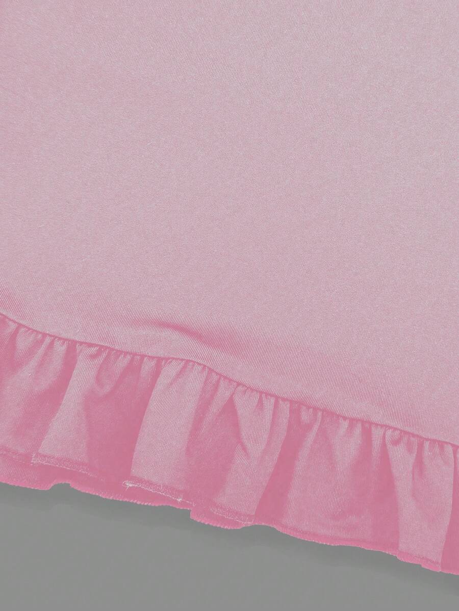 Women's Solid Color Hollow Back Mermaid Style Short Cami Dress Summer Casual Vacation Outfit Party Elegant Daily Wear Clothes